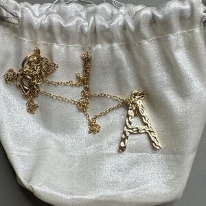 Gold Initial Pendant Necklace